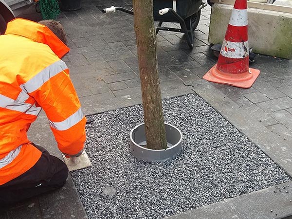 CityKrans boomspiegelsysteem Stap 4 - Egaliseren met een rei of gelijkwaardig